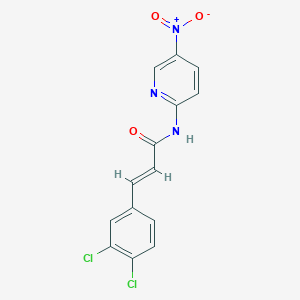 molecular formula C14H9Cl2N3O3 B457459 3-(3,4-dichlorophenyl)-N-{5-nitro-2-pyridinyl}acrylamide 