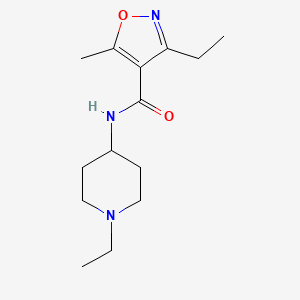 3-ethyl-N-(1-ethyl-4-piperidinyl)-5-methyl-4-isoxazolecarboxamide