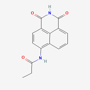 molecular formula C15H12N2O3 B4574613 N-(1,3-dioxo-2,3-dihydro-1H-benzo[de]isoquinolin-6-yl)propanamide 