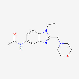 N-{1-Ethyl-2-[(morpholin-4-YL)methyl]-1H-1,3-benzodiazol-5-YL}acetamide