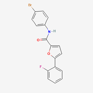 N-(4-bromophenyl)-5-(2-fluorophenyl)-2-furamide