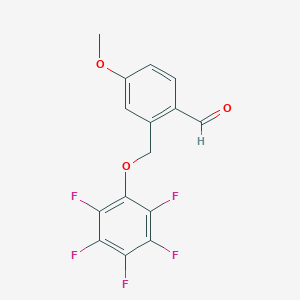 4-Methoxy-2-[(2,3,4,5,6-pentafluorophenoxy)methyl]benzaldehyde