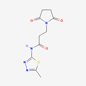 3-(2,5-dioxo-1-pyrrolidinyl)-N-(5-methyl-1,3,4-thiadiazol-2-yl)propanamide