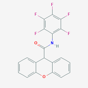 N-(pentafluorophenyl)-9H-xanthene-9-carboxamide