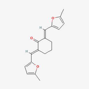 2,6-bis[(5-methyl-2-furyl)methylene]cyclohexanone