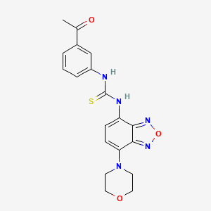 N-(3-acetylphenyl)-N'-[7-(4-morpholinyl)-2,1,3-benzoxadiazol-4-yl]thiourea