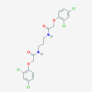 molecular formula C19H18Cl4N2O4 B457478 2-(2,4-dichlorophenoxy)-N-(3-{[(2,4-dichlorophenoxy)acetyl]amino}propyl)acetamide 