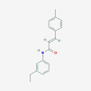 molecular formula C18H19NO B457480 N-(3-ethylphenyl)-3-(4-methylphenyl)acrylamide 