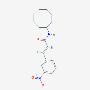 molecular formula C17H22N2O3 B457481 (2E)-N-cyclooctyl-3-(3-nitrophenyl)prop-2-enamide 