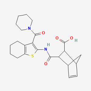 3-({[3-(1-piperidinylcarbonyl)-4,5,6,7-tetrahydro-1-benzothien-2-yl]amino}carbonyl)bicyclo[2.2.1]hept-5-ene-2-carboxylic acid