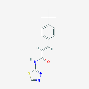 molecular formula C15H17N3OS B457486 3-(4-tert-butylphenyl)-N-1,3,4-thiadiazol-2-ylacrylamide 