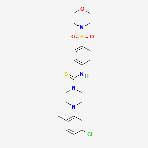 4-(5-chloro-2-methylphenyl)-N-[4-(4-morpholinylsulfonyl)phenyl]-1-piperazinecarbothioamide