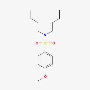 molecular formula C15H25NO3S B4574883 N,N-dibutyl-4-methoxybenzenesulfonamide 