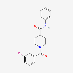 1-(3-fluorobenzoyl)-N-phenyl-4-piperidinecarboxamide