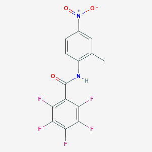 2,3,4,5,6-pentafluoro-N-(2-methyl-4-nitrophenyl)benzamide