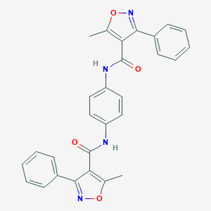 5-methyl-N-(4-{[(5-methyl-3-phenyl-4-isoxazolyl)carbonyl]amino}phenyl)-3-phenyl-4-isoxazolecarboxamide