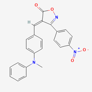 4-{4-[methyl(phenyl)amino]benzylidene}-3-(4-nitrophenyl)-5(4H)-isoxazolone