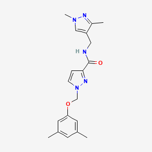 1-[(3,5-dimethylphenoxy)methyl]-N-[(1,3-dimethyl-1H-pyrazol-4-yl)methyl]-1H-pyrazole-3-carboxamide