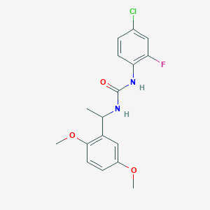 N-(4-chloro-2-fluorophenyl)-N'-[1-(2,5-dimethoxyphenyl)ethyl]urea