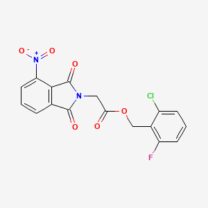 2-chloro-6-fluorobenzyl (4-nitro-1,3-dioxo-1,3-dihydro-2H-isoindol-2-yl)acetate