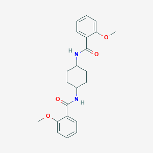 molecular formula C22H26N2O4 B457496 2-methoxy-N-{4-[(2-methoxybenzoyl)amino]cyclohexyl}benzamide 