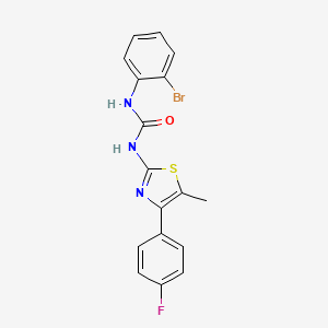 molecular formula C17H13BrFN3OS B4574980 N-(2-bromophenyl)-N'-[4-(4-fluorophenyl)-5-methyl-1,3-thiazol-2-yl]urea 