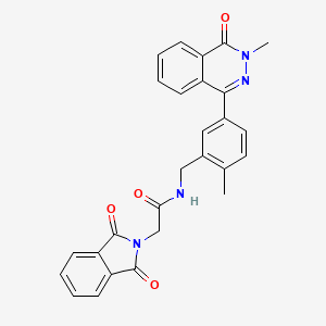 2-(1,3-dioxo-1,3-dihydro-2H-isoindol-2-yl)-N-[2-methyl-5-(3-methyl-4-oxo-3,4-dihydro-1-phthalazinyl)benzyl]acetamide