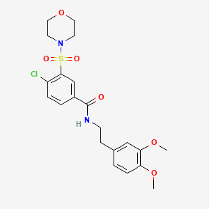 4-chloro-N-[2-(3,4-dimethoxyphenyl)ethyl]-3-(4-morpholinylsulfonyl)benzamide