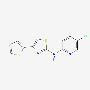 5-chloro-N-[4-(2-thienyl)-1,3-thiazol-2-yl]-2-pyridinamine