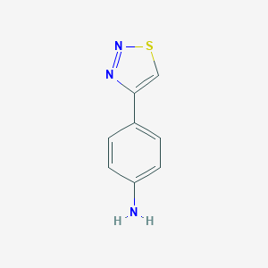 B045751 4-(1,2,3-Thiadiazol-4-yl)aniline CAS No. 121180-51-6