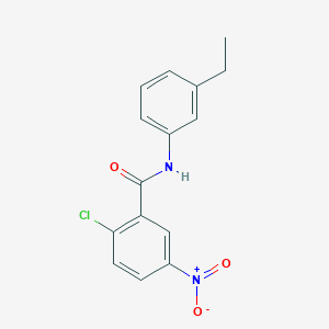 molecular formula C15H13ClN2O3 B457513 2-chloro-N-(3-ethylphenyl)-5-nitrobenzamide 