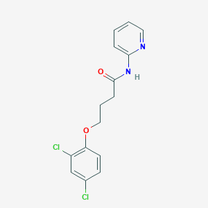 molecular formula C15H14Cl2N2O2 B4575153 4-(2,4-dichlorophenoxy)-N-2-pyridinylbutanamide 