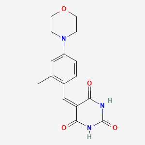 5-[2-methyl-4-(4-morpholinyl)benzylidene]-2,4,6(1H,3H,5H)-pyrimidinetrione