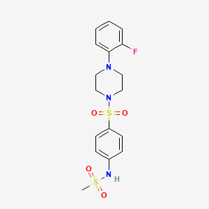 N-(4-{[4-(2-fluorophenyl)-1-piperazinyl]sulfonyl}phenyl)methanesulfonamide