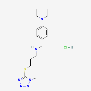 N,N-diethyl-4-[({3-[(1-methyl-1H-tetrazol-5-yl)thio]propyl}amino)methyl]aniline hydrochloride