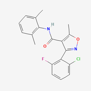 3-(2-chloro-6-fluorophenyl)-N-(2,6-dimethylphenyl)-5-methyl-4-isoxazolecarboxamide