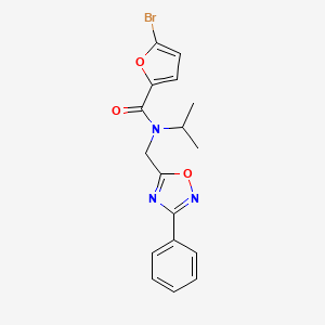 5-bromo-N-[(3-phenyl-1,2,4-oxadiazol-5-yl)methyl]-N-(propan-2-yl)furan-2-carboxamide