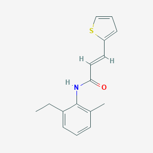 molecular formula C16H17NOS B457522 N-(2-ethyl-6-methylphenyl)-3-(2-thienyl)acrylamide 