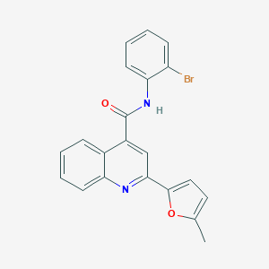 molecular formula C21H15BrN2O2 B457523 N-(2-bromophenyl)-2-(5-methylfuran-2-yl)quinoline-4-carboxamide 