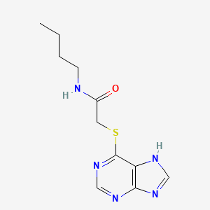 molecular formula C11H15N5OS B4575239 N-butyl-2-(9H-purin-6-ylthio)acetamide 