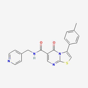 3-(4-methylphenyl)-5-oxo-N-(4-pyridinylmethyl)-5H-[1,3]thiazolo[3,2-a]pyrimidine-6-carboxamide