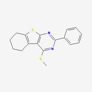 4-(methylthio)-2-phenyl-5,6,7,8-tetrahydro[1]benzothieno[2,3-d]pyrimidine