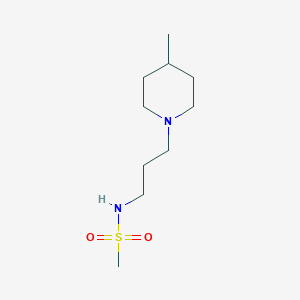 molecular formula C10H22N2O2S B4575279 N-[3-(4-methyl-1-piperidinyl)propyl]methanesulfonamide 