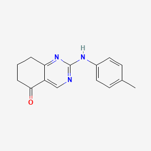 molecular formula C15H15N3O B4575294 2-[(4-甲基苯基)氨基]-7,8-二氢-5(6H)-喹唑啉酮 