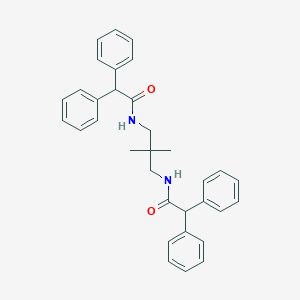molecular formula C33H34N2O2 B457530 N-{3-[(diphenylacetyl)amino]-2,2-dimethylpropyl}-2,2-diphenylacetamide 