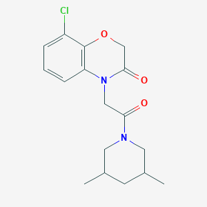 8-chloro-4-[2-(3,5-dimethyl-1-piperidinyl)-2-oxoethyl]-2H-1,4-benzoxazin-3(4H)-one