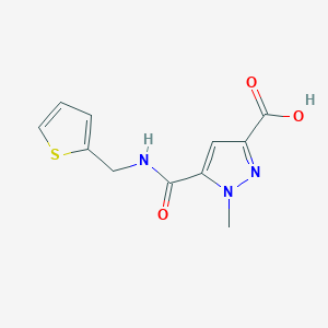 1-methyl-5-{[(2-thienylmethyl)amino]carbonyl}-1H-pyrazole-3-carboxylic acid