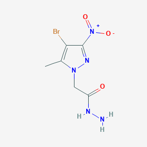 2-(4-bromo-5-methyl-3-nitro-1H-pyrazol-1-yl)acetohydrazide