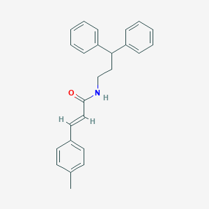 molecular formula C25H25NO B457540 (2E)-N-(3,3-diphenylpropyl)-3-(4-methylphenyl)prop-2-enamide 