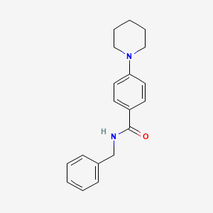 molecular formula C19H22N2O B4575411 N-benzyl-4-(1-piperidinyl)benzamide 